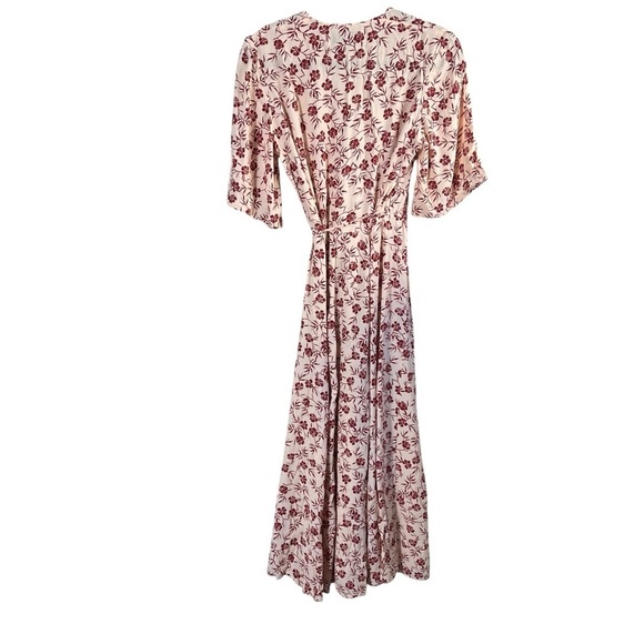 FAITHFULL THE BRAND x ANTHROPOLOGIE Rivera Floral Wrap Midi Dress - Picture 4 of 12